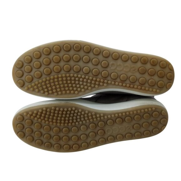 Ecco Soft 7 Zip Ankle Boots Booties Size 41 US 10-10.5 Gray Nubuck Comfort - Picture 9 of 13